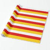Papier Cadeau Drapeau de l'Ossétie du Sud (Déroulé)
