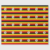 Papier Cadeau Drapeau de l'Ouganda (Plat)