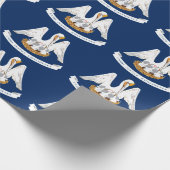 Papier Cadeau Drapeau de Louisiane (Coin)