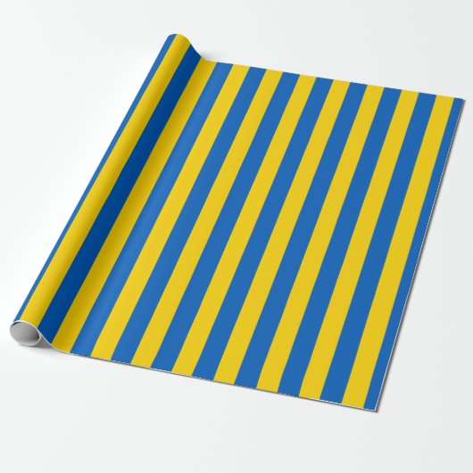 Papier Cadeau Drapeau de l'Ukraine (Déroulé)