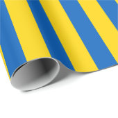 Papier Cadeau Drapeau de l'Ukraine (Coin rond)