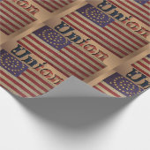 Papier Cadeau Drapeau de l'Union de guerre civile ✨ antique hist (Coin)