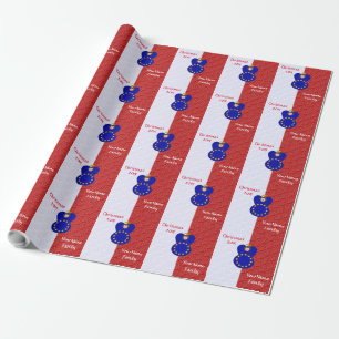 Papier Cadeau Drapeau de l'Union européenne personnalisé avec un
