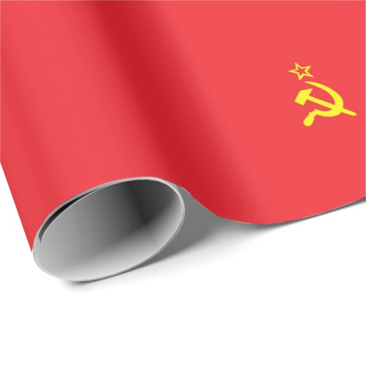 Papier Cadeau drapeau de l'URSS (Coin rond)