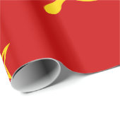 Papier Cadeau Drapeau de l'URSS - Drapeau de l'Union soviétique (Coin rond)