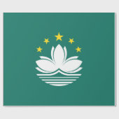 Papier Cadeau Drapeau de Macao (Plat)