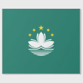 Papier Cadeau Drapeau de Macao (Région chinoise) (Plat)