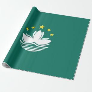 Papier Cadeau Drapeau de Macao (Région chinoise)