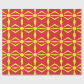 Papier Cadeau Drapeau de Macédoine du Nord (Plat)