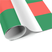 Papier Cadeau Drapeau de Madagascar (Coin rond)