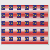 Papier Cadeau Drapeau de Malaisie (Plat)