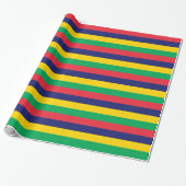 Papier Cadeau Drapeau de Maurice (Déroulé)