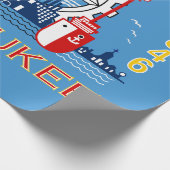 Papier Cadeau Drapeau de Milwaukee (Wisconsin) (Coin)