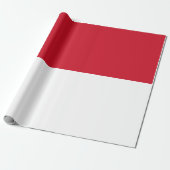 Papier Cadeau Drapeau de Monaco (Déroulé)