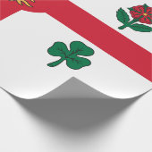 Papier Cadeau Drapeau de Montréal (Québec, Canada) (Coin)
