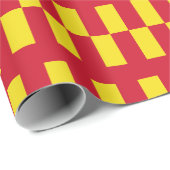 Papier Cadeau Drapeau de Northumberland (Coin rond)