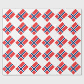 Papier Cadeau Drapeau de Norway (Plat)