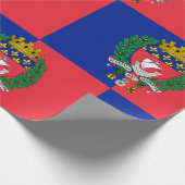 Papier Cadeau Drapeau de Paris, France (Coin)