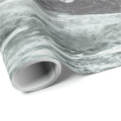 Papier Cadeau Drapeau de pirate usé (Coin rond)