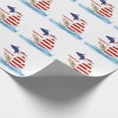 Papier Cadeau Drapeau de poisson dans l'eau (Coin)