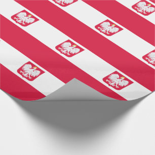 Papier Cadeau Drapeau de Pologne