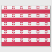Papier Cadeau Drapeau de Pologne (Plat)