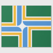Papier Cadeau Drapeau de Portland (Oregon) (Plat)