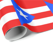 Papier Cadeau Drapeau de Porto Rico (Coin rond)