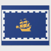 Papier Cadeau Drapeau de Québec (Québec, Canada) (Plat)