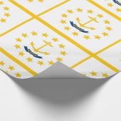 Papier Cadeau Drapeau de Rhode Island (Coin)