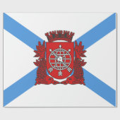Papier Cadeau Drapeau de Rio de Janeiro (Brésil) (Plat)