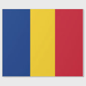 Papier Cadeau Drapeau de Roumanie (Plat)