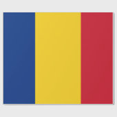 Papier Cadeau Drapeau de Roumanie patriotique roumain (Plat)