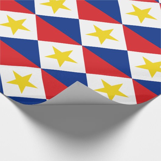 Papier Cadeau Drapeau de Saba (Coin)