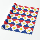 Papier Cadeau Drapeau de Saba (Déroulé)