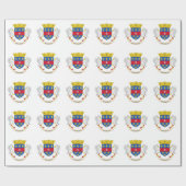 Papier Cadeau Drapeau de Saint-Barthélemy (Plat)