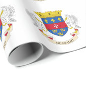 Papier Cadeau Drapeau de Saint-Barthélemy (Coin rond)