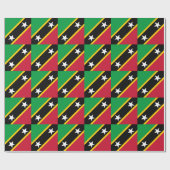 Papier Cadeau Drapeau de Saint-Kitts-et-Nevis (Plat)