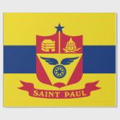 Papier Cadeau Drapeau de Saint Paul (Minnesota) (Plat)