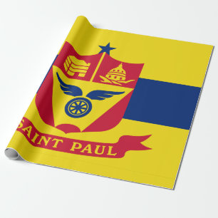 Papier Cadeau Drapeau de Saint Paul (Minnesota)