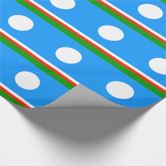 Papier Cadeau Drapeau de Sakha (Coin)