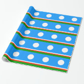 Papier Cadeau Drapeau de Sakha (Déroulé)
