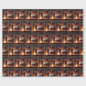 Papier Cadeau Drapeau de salut du soldat américain (Plat)