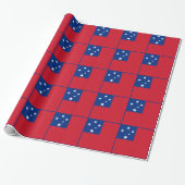 Papier Cadeau Drapeau de Samoa (Déroulé)