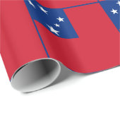 Papier Cadeau Drapeau de Samoa (Coin rond)
