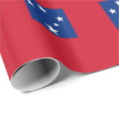 Papier Cadeau Drapeau de Samoa (Coin rond)