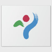 Papier Cadeau Drapeau de Séoul (Corée du Sud) (Plat)