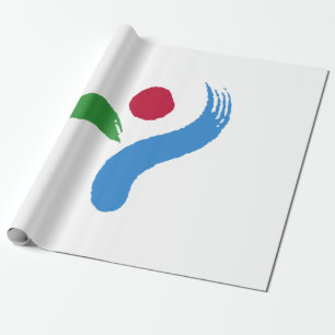 Papier Cadeau Drapeau de Séoul (Corée du Sud)