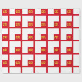 Papier Cadeau Drapeau de Sercq (Plat)