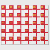 Papier Cadeau Drapeau de Sercq (Plat)